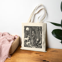 Load image into Gallery viewer, A Girl & Her Forest Friends |  Canvas Tote Bag