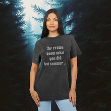 Load image into Gallery viewer, The Crows Know  |  Acid Washed Tee