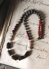 Load image into Gallery viewer, Ashlar. Bronzite Beaded Necklace.