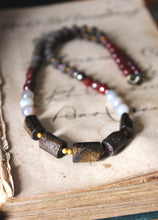 Load image into Gallery viewer, Ashlar. Bronzite Beaded Necklace.