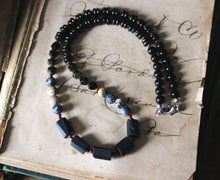 Load image into Gallery viewer, Ashlar. Black Tourmaline Beaded Necklace.