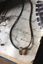 Load image into Gallery viewer, Grimlins | Smoky Quartz. Seed Bead Focal Necklace.