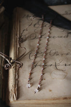 Load image into Gallery viewer, Bala. Beaded Long Gemstone Earrings.