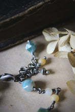 Load image into Gallery viewer, Bloodroot Season | Puccoon. Gemstone & Artisan Pewter Bracelet.