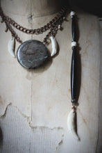 Load image into Gallery viewer, Season of the Witch, Pt.I | Drawing Down the Moon. Jasper, Horn & Coyote Tooth Necklace.