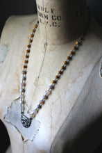 Load image into Gallery viewer, Bloodroot Season | Circadian. Artisan Pewter & Gemstone Necklace.