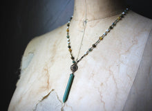 Load image into Gallery viewer, Bloodroot Season | Gentle Spring || Woodland Garden. Beaded Gemstone Necklace.