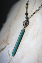 Load image into Gallery viewer, Bloodroot Season | Gentle Spring || Woodland Garden. Beaded Gemstone Necklace.