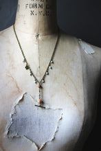 Load image into Gallery viewer, Bloodroot Season | Arcadian. Gemstone T-Bar Necklace.