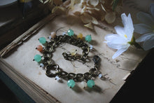 Load image into Gallery viewer, Bloodroot Season | Verdure. Gemstone Charm Bracelet.
