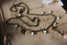 Load image into Gallery viewer, Bloodroot Season | Arcadian. Gemstone T-Bar Necklace.