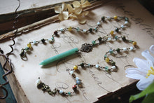 Load image into Gallery viewer, Bloodroot Season | Gentle Spring || Woodland Garden. Beaded Gemstone Necklace.