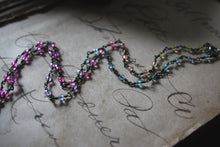 Load image into Gallery viewer, Rainbow 'Shroom No.2. Gradient Crystal & Mushroom Pendant Necklace.