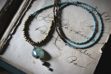 Load image into Gallery viewer, Lucid Dreaming. Glass Bead & Prehnite Necklace.
