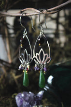 Load image into Gallery viewer, Midsummer Night's Magic  | By Fountain Clear. Gemstone Dangle Earrings.