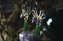 Load image into Gallery viewer, Midsummer Night's Magic  | By Fountain Clear. Gemstone Dangle Earrings.