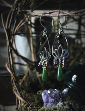 Load image into Gallery viewer, Midsummer Night's Magic  | By Fountain Clear. Gemstone Dangle Earrings.