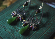 Load image into Gallery viewer, Midsummer Night's Magic  | By Fountain Clear. Gemstone Dangle Earrings.