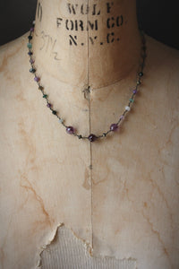 Violet Skies | Gentle Spring ~ Gloaming. Beaded Gemstone Necklace.