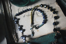 Load image into Gallery viewer, Midsummer Night's Magic  | Love-In-Idleness. Vintage Brass & Gemstone Necklace.