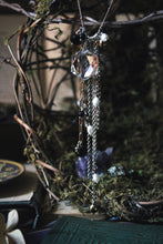 Load image into Gallery viewer, Midsummer Night's Magic  | Moonbeams. Gemstone & Chain Fringe Focal Necklace.