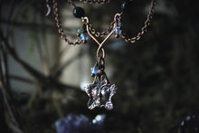 Load image into Gallery viewer, Midsummer Night's Magic  | Wild Thyme. Antiqued Copper & Gemstone Necklace.