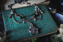 Load image into Gallery viewer, Midsummer Night's Magic  | Wild Thyme. Antiqued Copper & Gemstone Necklace.