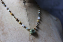 Load image into Gallery viewer, Gentle Spring | Seedling. Beaded Gemstone Necklace.