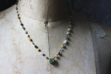Load image into Gallery viewer, Gentle Spring | Seedling. Beaded Gemstone Necklace.