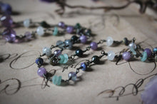 Load image into Gallery viewer, Violet Skies | Gentle Spring ~ Gloaming. Beaded Gemstone Necklace.