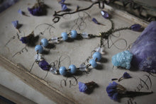 Load image into Gallery viewer, Violet Skies | Dayspring. Antiqued Brass & Gemstone Bracelet.