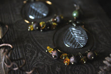 Load image into Gallery viewer, The Forest Haunt  | Forest-Bathing. Artisan Pewter Hoop Earrings.