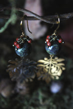 Load image into Gallery viewer, The Forest Haunt  | Bittersweet. Gold & Jasper Earrings.