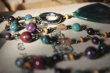 Load image into Gallery viewer, The Forest Haunt  | Old Growth. Gemstone Beaded Pendant Necklace.