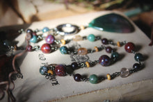 Load image into Gallery viewer, The Forest Haunt  | Old Growth. Gemstone Beaded Pendant Necklace.