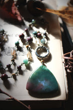 Load image into Gallery viewer, The Forest Haunt  | Old Growth. Gemstone Beaded Pendant Necklace.