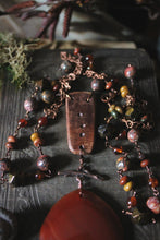 Load image into Gallery viewer, The Forest Haunt  | Brandy Pond. Long Gemstone Pendant Necklace.