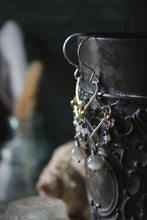 Load image into Gallery viewer, Sea's Rapture | Galadriel ~ Grey Havens. Silver Gemstone Drop Earrings.