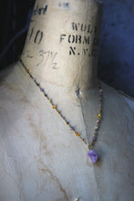 Load image into Gallery viewer, Gentle Spring | Dusk & Dawn. Gemstone Beaded Pendant Necklace.