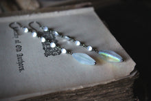 Load image into Gallery viewer, Winter Light | Linear Long Drop Earrings.