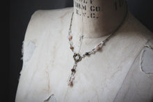 Load image into Gallery viewer, Maiden Earth. Gemstone & Quatrefoil Necklace.