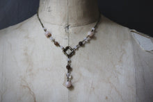 Load image into Gallery viewer, Maiden Earth. Gemstone & Quatrefoil Necklace.