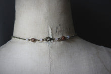 Load image into Gallery viewer, Maiden Earth. Gemstone & Quatrefoil Necklace.