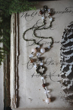 Load image into Gallery viewer, Maiden Earth. Gemstone & Quatrefoil Necklace.