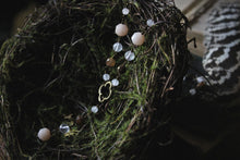 Load image into Gallery viewer, Maiden Earth. Gemstone & Quatrefoil Necklace.