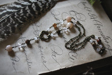 Load image into Gallery viewer, Maiden Earth. Gemstone & Quatrefoil Necklace.