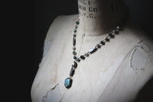 Load image into Gallery viewer, The Kelpie's Keep. Storyteller Series. Beaded Gemstone Pendant Necklace.