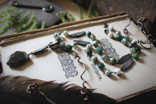Load image into Gallery viewer, The Kelpie's Keep. Storyteller Series. Beaded Gemstone Pendant Necklace.
