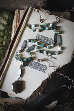 Load image into Gallery viewer, The Kelpie's Keep. Storyteller Series. Beaded Gemstone Pendant Necklace.