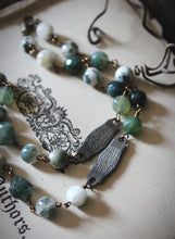 Load image into Gallery viewer, The Kelpie's Keep. Storyteller Series. Beaded Gemstone Pendant Necklace.